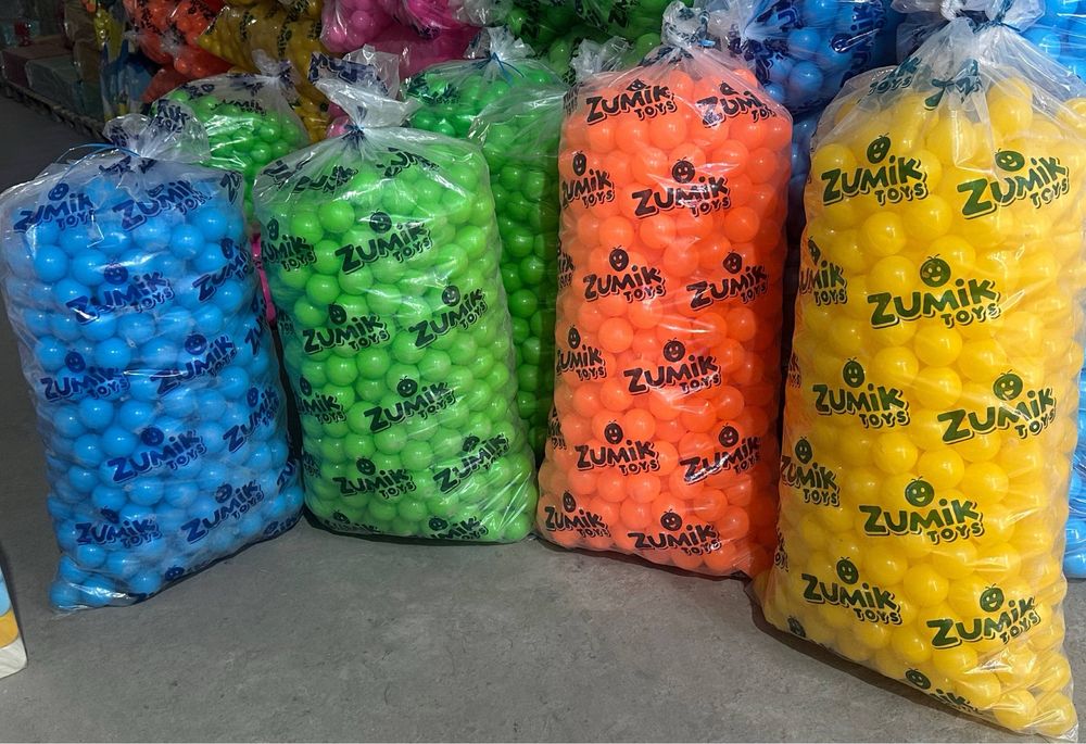 Шарики для сухого бассейна, разноцветные