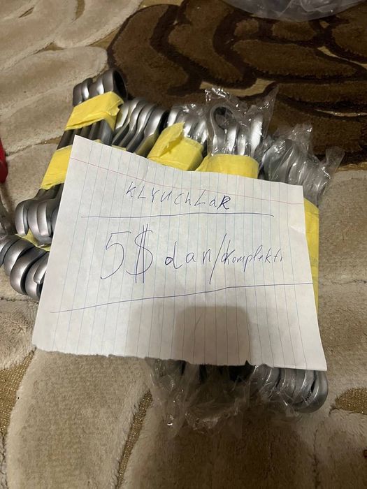 Ключ Набор размер бир хил