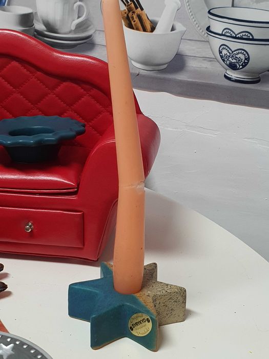 Suporturi lumanari,  farfurie pentru decorarea casei de Craciun