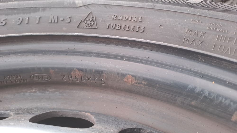 1бр. РЕЗЕРВНА 15" 5Х112мм Фолксваген Голф 5,6/ VW Golf, Caddy, Touran