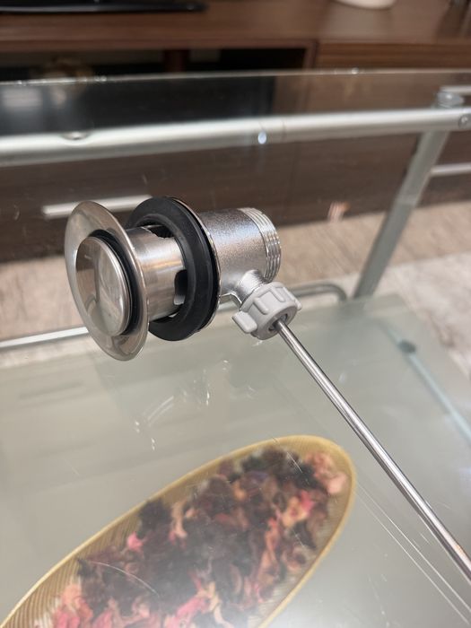 Baterie baie pentru lavoar, Remer Essenza ESM10, ventil inclus, montaj stativ, monocomanda