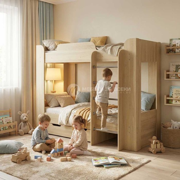 Ново! Двуетажно легло Компанит Твикс-2