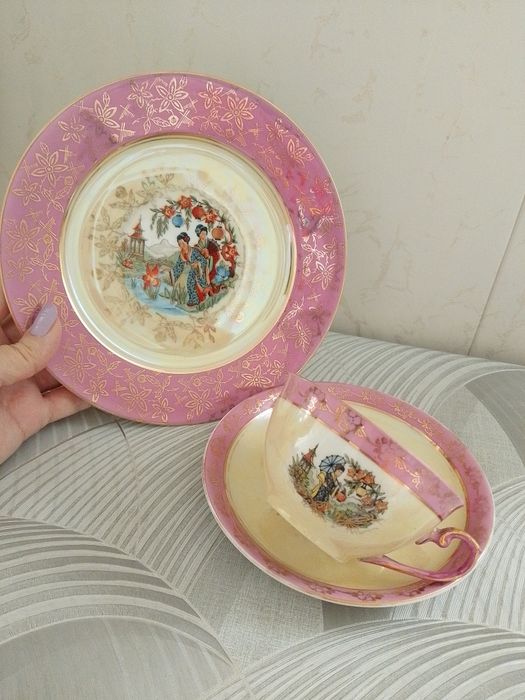 Чайные пары. Тонкий фарфор.
