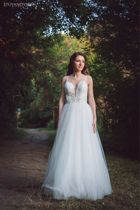 Сватбена рокля и воал, XS-S размер