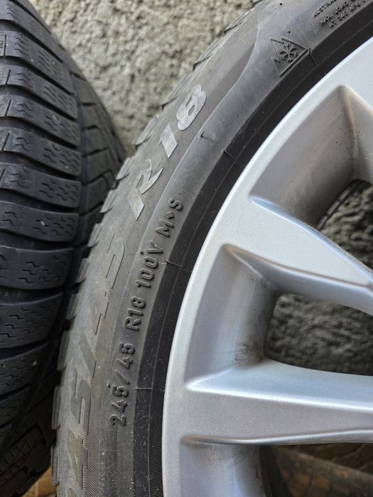Jante BMW G30, R18, anvelope iarna