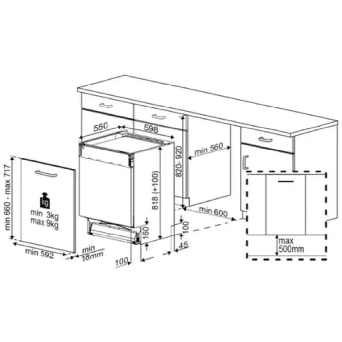 Нова инверторна съдомиялна за пълно вграждане BEKO BDIN38651C