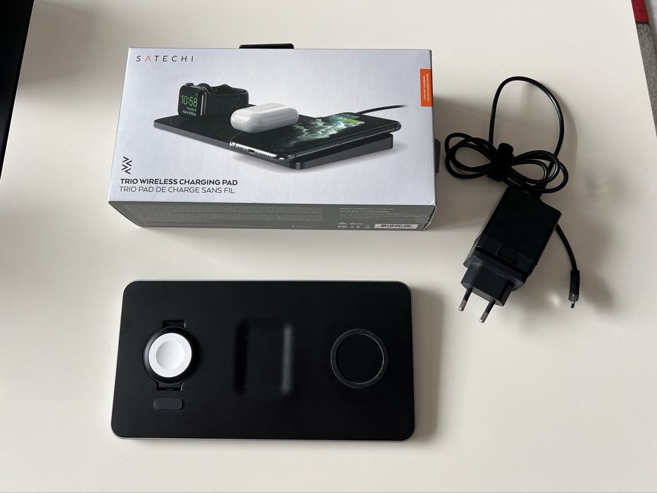 3 в 1 зарядно Satechi за Apple