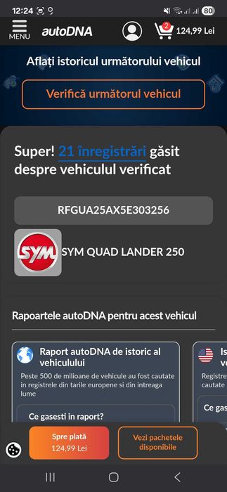 ATV Sym Quadlander 250 Cc