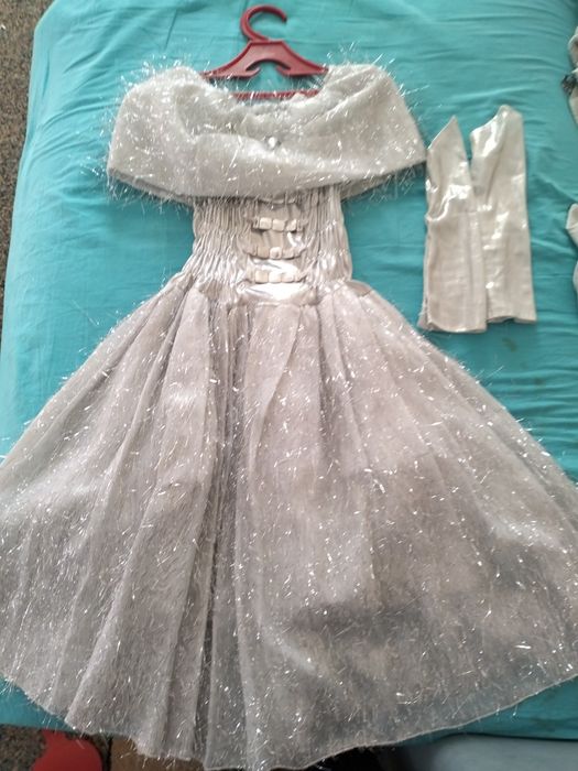 Платье детское снежинка