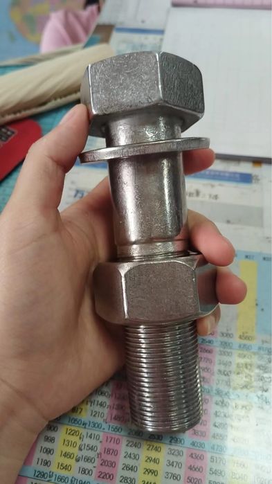 1 комплект (болтМ33*130, 2 гайки М33, плоская шайба)