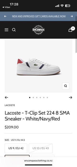 Сникърски Lacoste T-CLIP SET 224