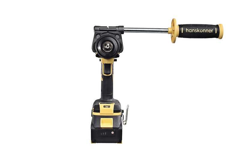 Аккумуляторный шуруповерт Hanskonner Б/Щ,165Нм,Патрон13мм, Удар,Защита