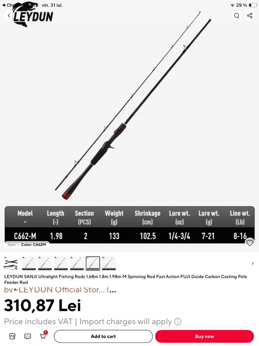 Combo baitcasting