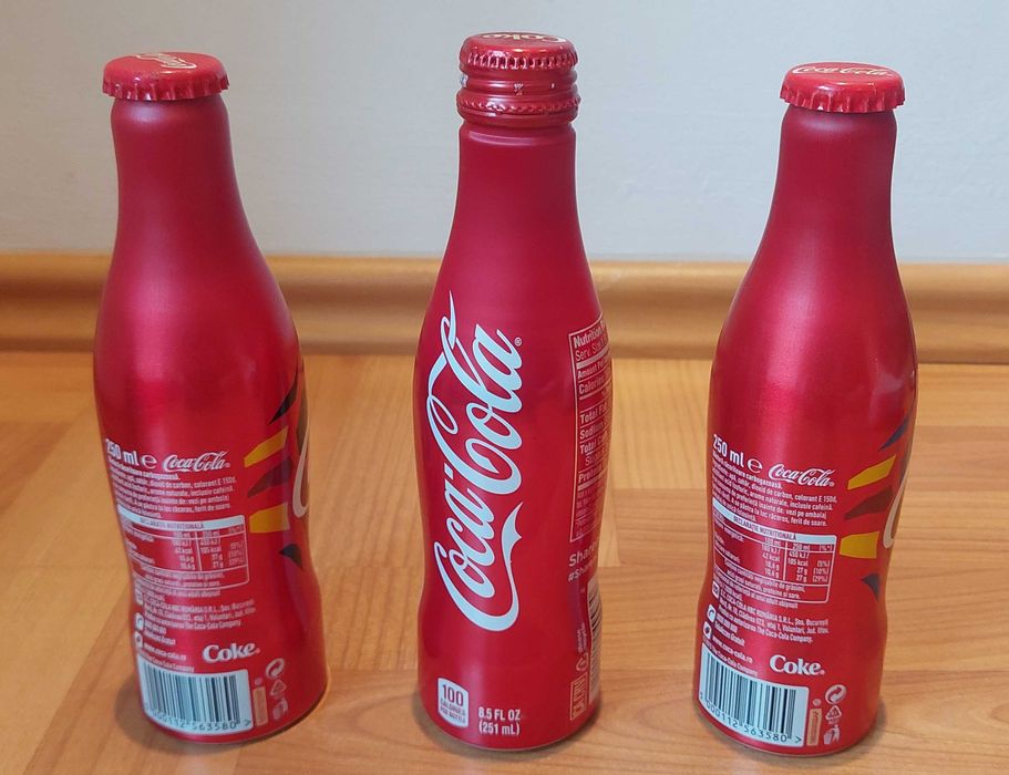 COCA-COLA EURO 2016 - 3 sticle sigilate - Editie limitata ! RARE !