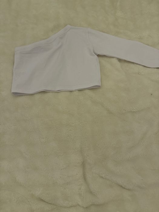 Модная нарядная белая кофта для девочек 9-11 лет