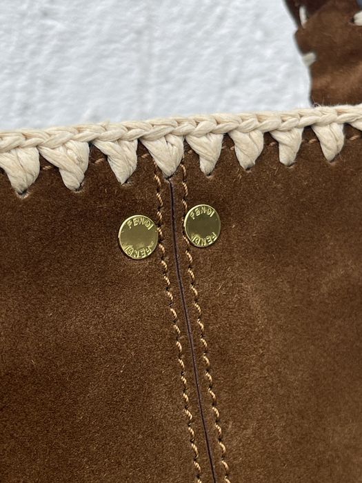 Geanta Fendi piele suede