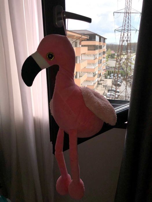 Jucarie plus flamingo, noua fara eticheta, dimnsiune mare