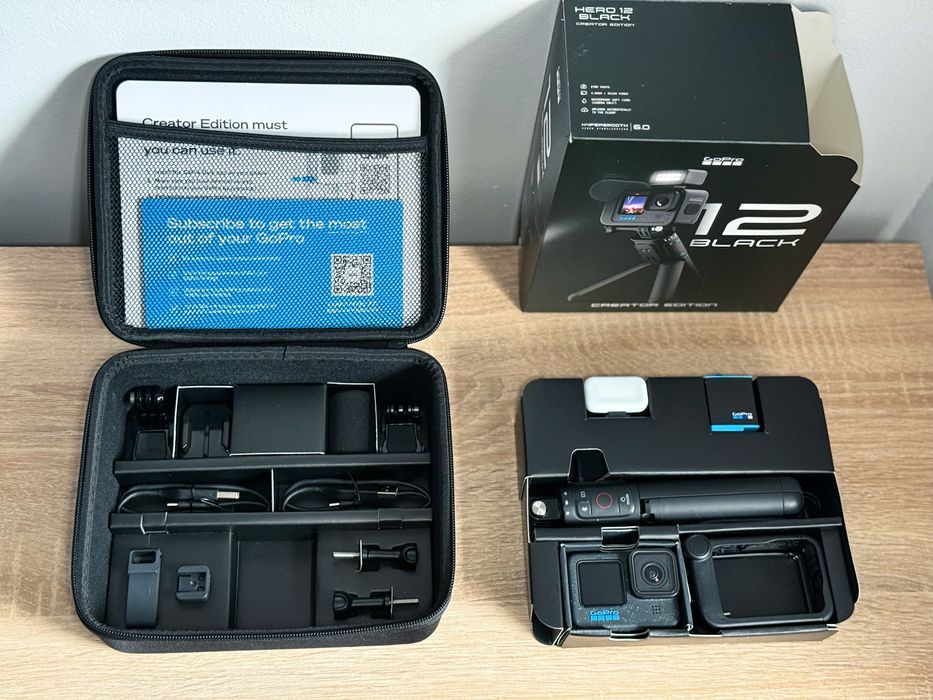 Pachet Bundle GoPro Hero 12 Black Creator Edition - impecabil / nou