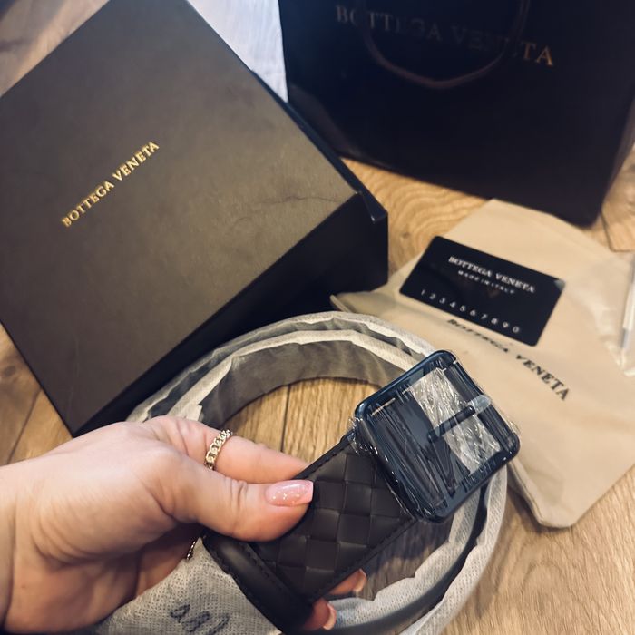 Curea Bottega Veneta noua maro