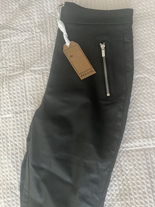 Черен кожен панталон