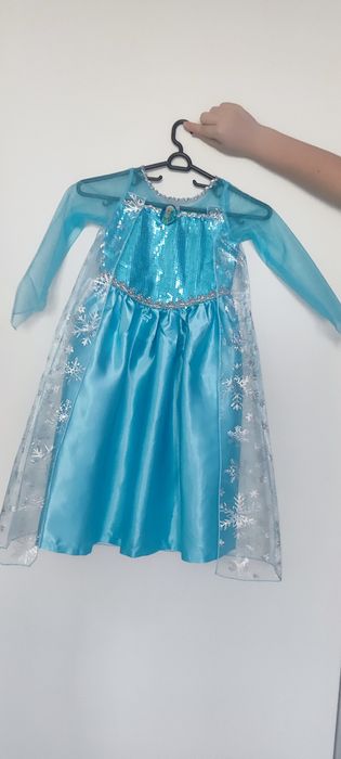 Рокля на Елза от Frozen с подарък светещ ластик за коса