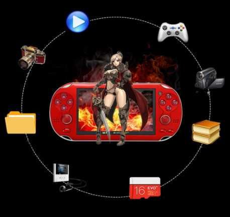 Преносима игрова конзола Gmuret, 4.3-инчов HD екран, ретро за игри