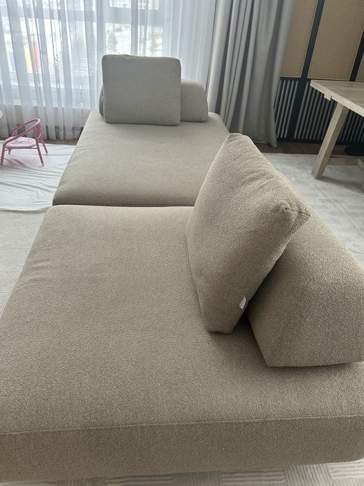 Бежевый модульный диван Modivan, 2 метра, трансформируемый