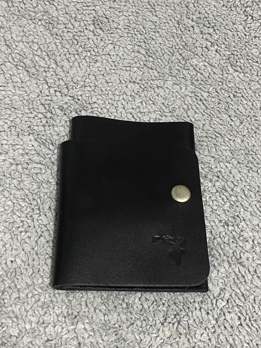 Portofel din piele negru marca ELAN