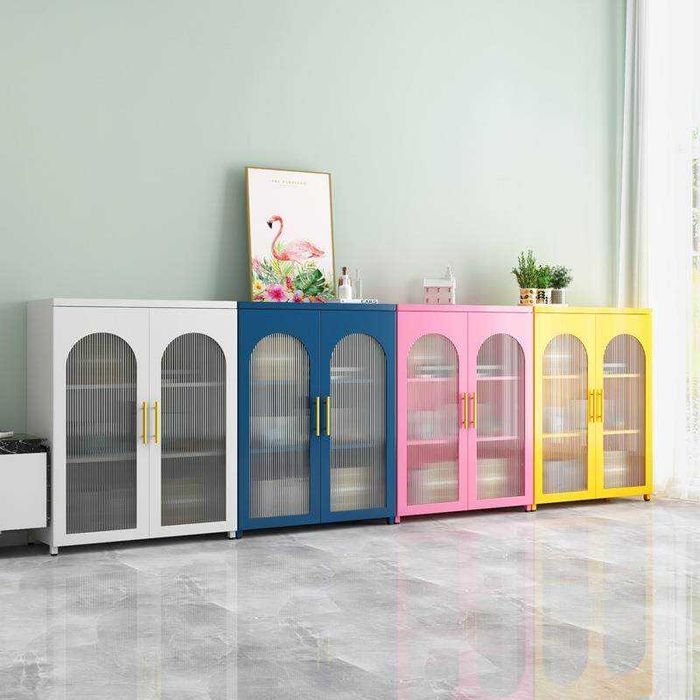 Сервант для посуды с полками и дверцами белый и черный в наличии есть