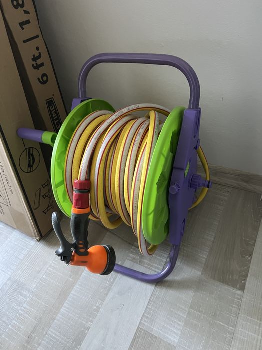 Furtun gradina cu tambur