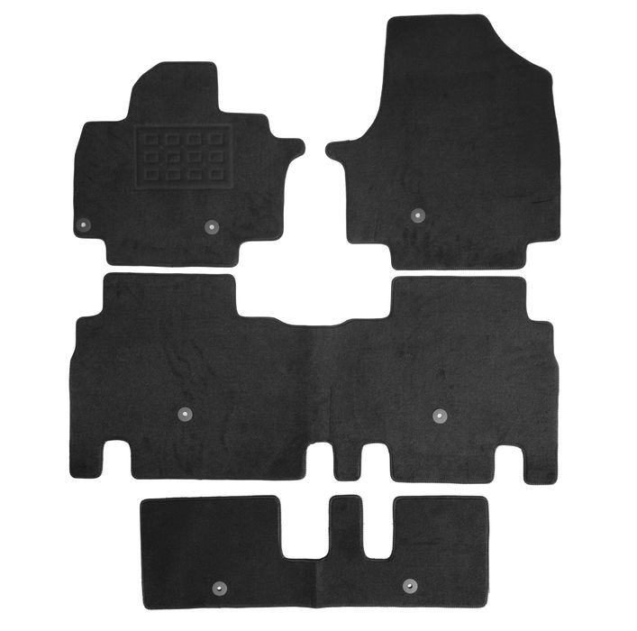 Set covorase auto mocheta Kia Ev9 Electric 7p. 2023->, Negru, 4 buc