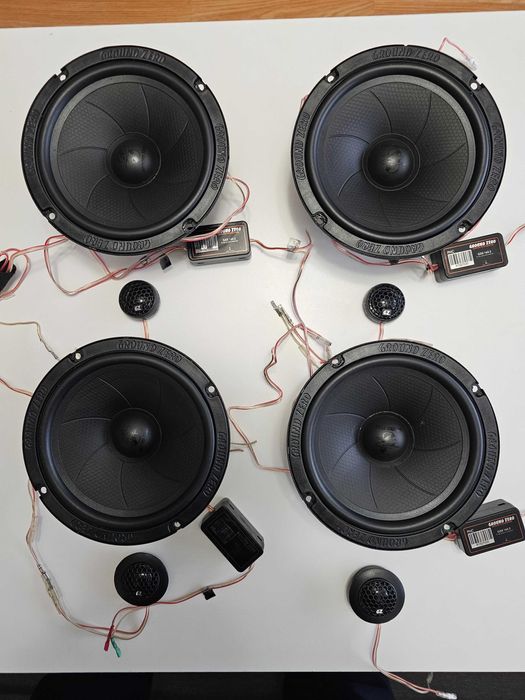 Авто говорители + пищялки Ground Zero 16.5 см, 90W RMS - КАТО НОВИ!