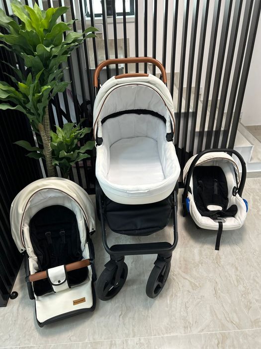 Krausman - Carucior 3 in 1 Topaz Lux White -Testat ADAC