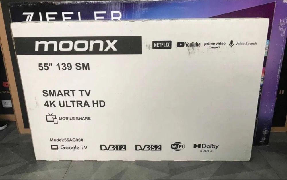 Телевизор Moonx 43/50/55 Smart Androd TV Доставка Бесплатно