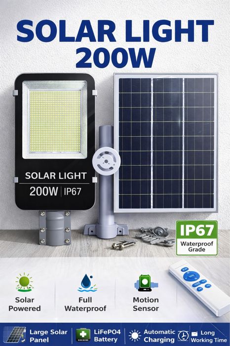 Quyoshli projektorlar 200W