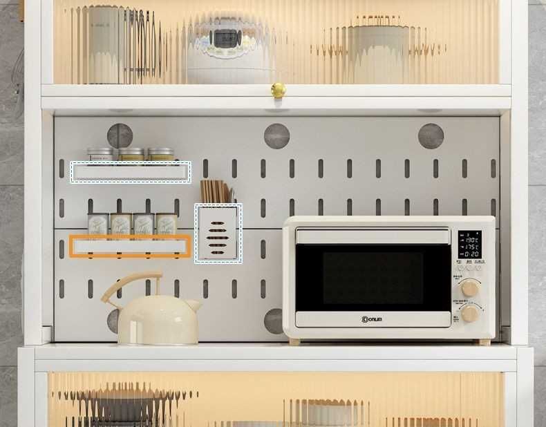 Кухонный шкаф | Металл | Oshxona metall shkafi shaffof eshiklar bilan