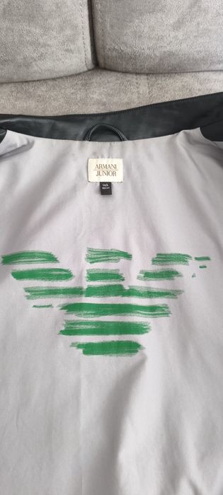 Подростковая Кожаная Куртка Armani Junior