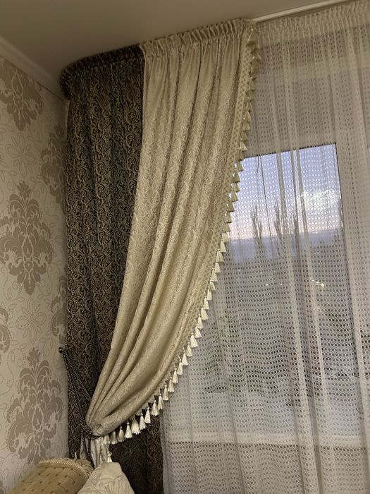 Продам шторы с тюлем