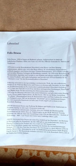 Litografie Felix Droese