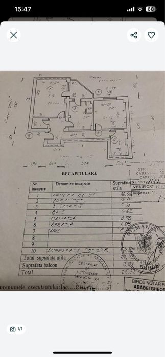 Vand apartament 2 camere 56 m 2 decomandat