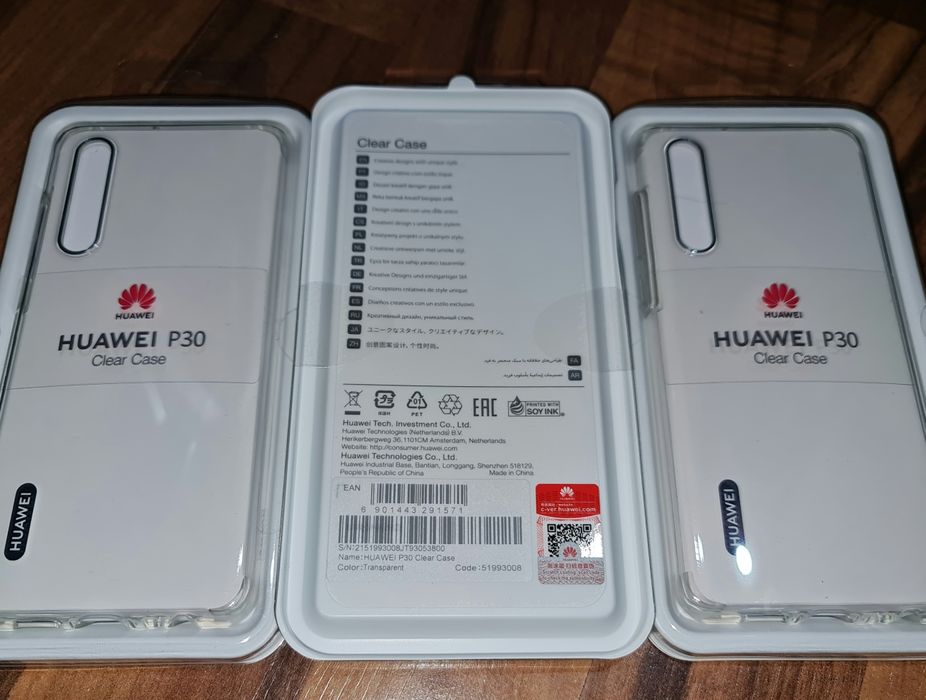 Husa silicon antisoc originala Huawei Clear Case P30
