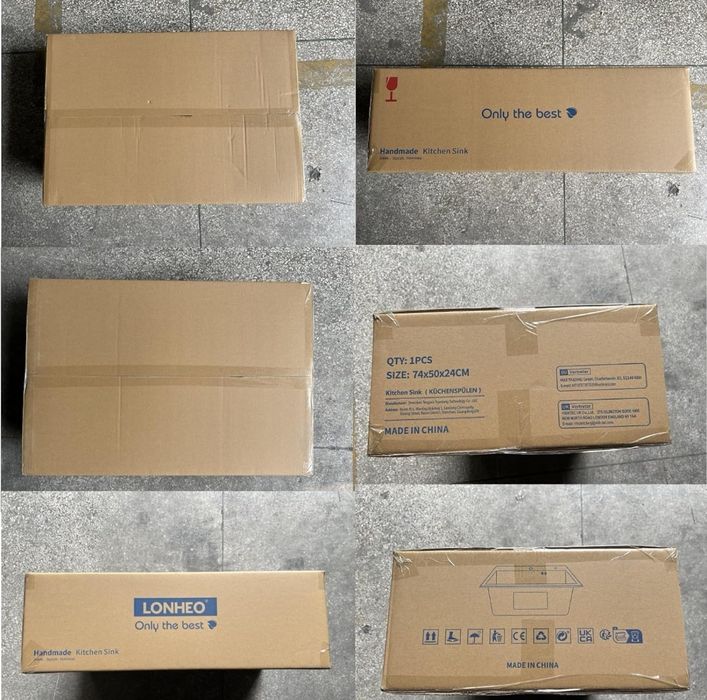 Кухненска мивка LONHEO - 680 мм x 450 мм неръждаема стомана