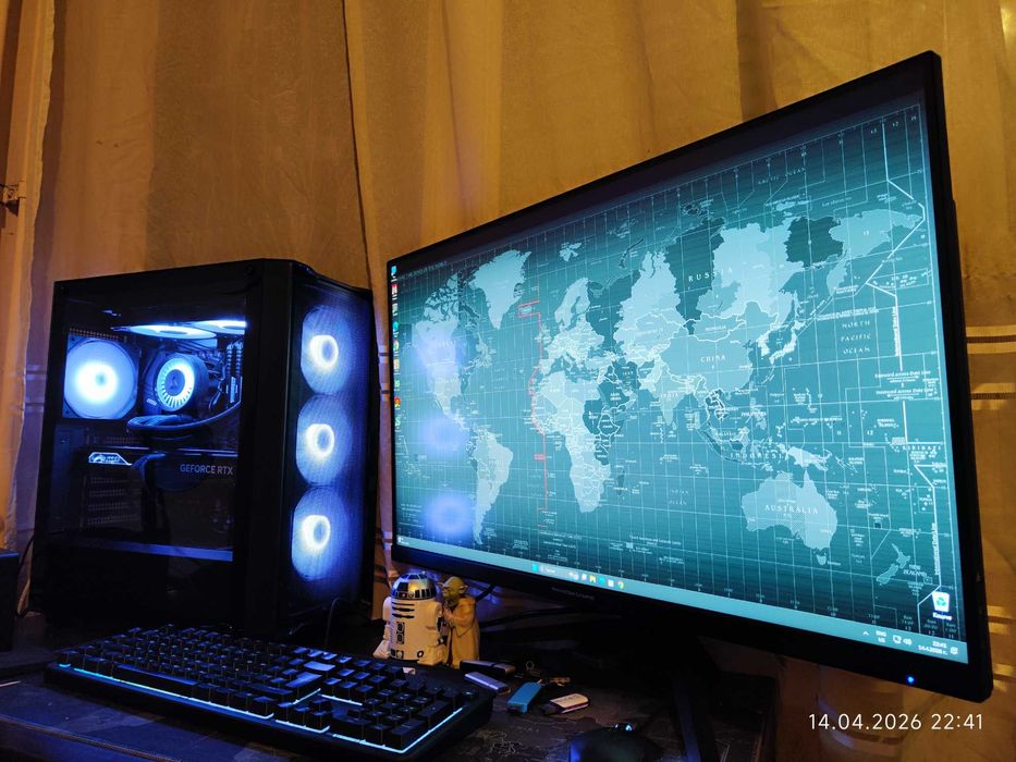 Геймърски Ryzen 7 5800X3D,RTX 4070 Super 12GB,RAM 32GB DDR4,SSD 1TB