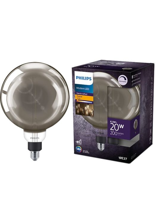 Bec LED vintage Philips Giant G200, intensitate luminosa reglabila