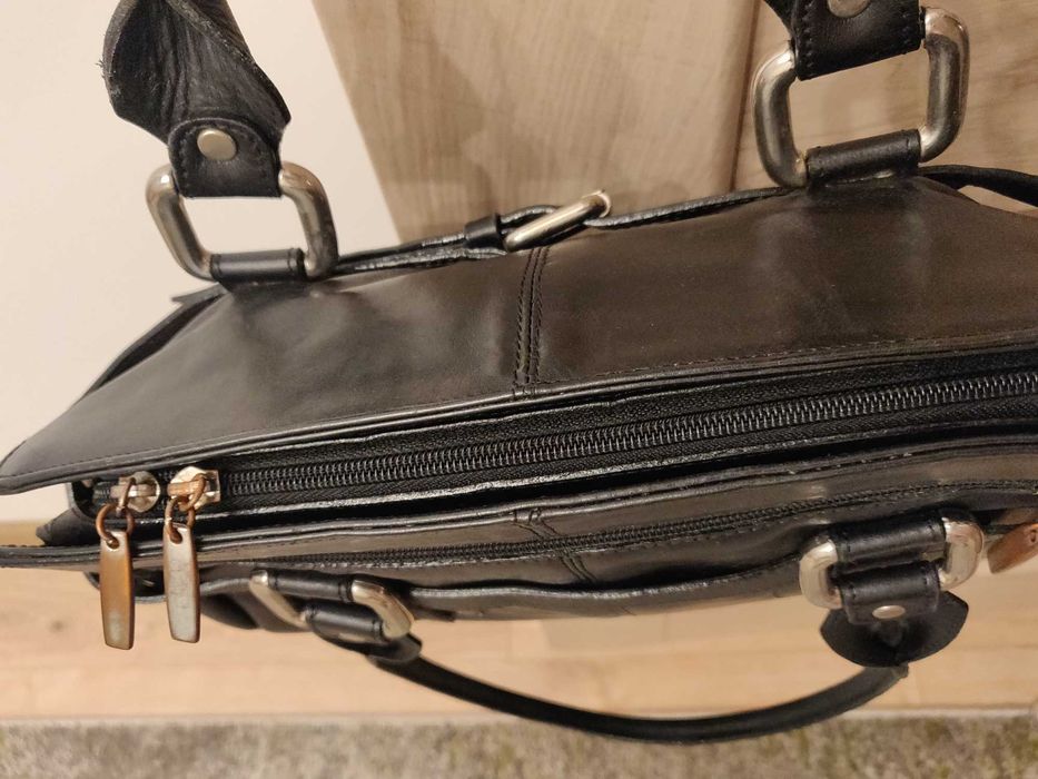Geantă piele - neagra