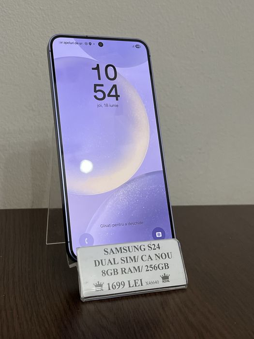 Amanet Royal CB: Samsung S24 duos ca nou 8gb ram 256gb stocare