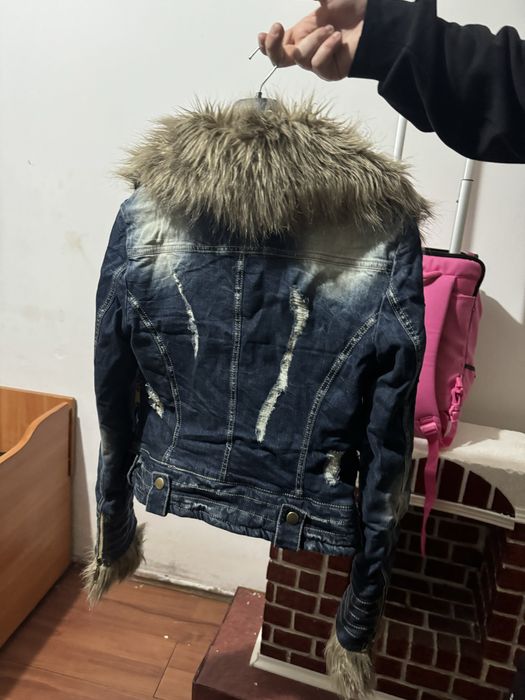 Geaca groasa de blugi vintage