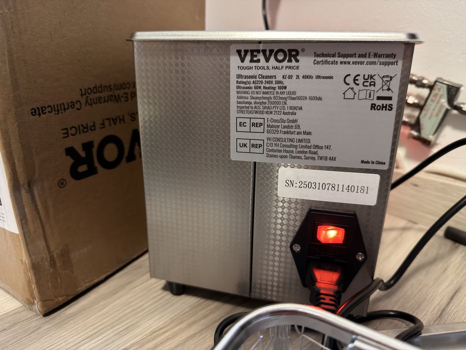 Ultrasonic Cleaner VEVOR 2L