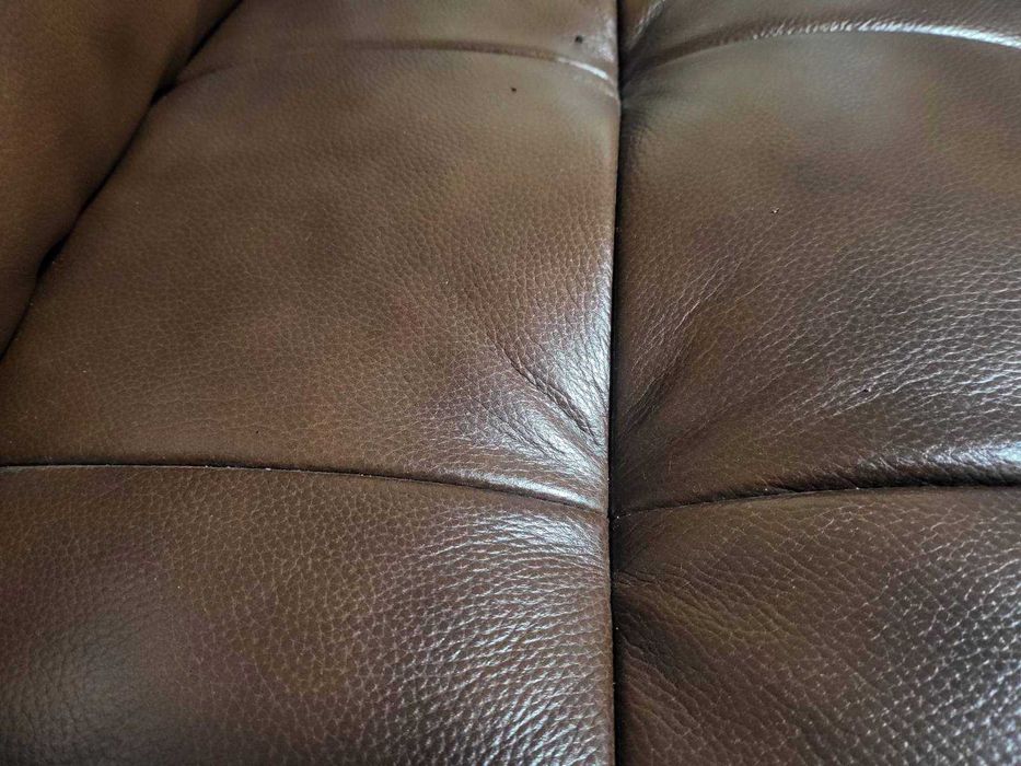 Кафяв кожен комплект дивани две двойки La-z-boy