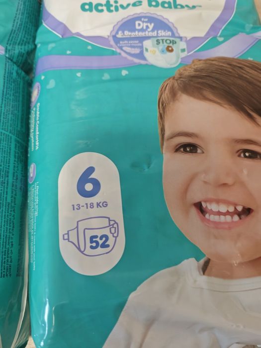 Scutece pampers active baby marimea 6, 13-18 kg